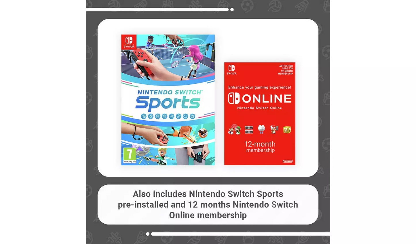 Nintendo Switch Neon konzol és Nintendo Switch sportcsomag