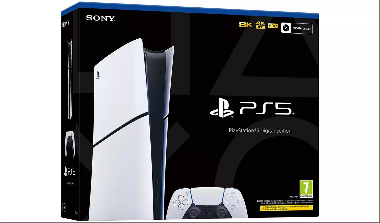 PlayStation 5 Digital Edition vékony konzol