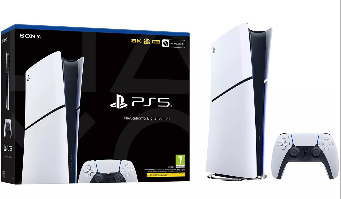 PlayStation 5 Digital Edition vékony konzol